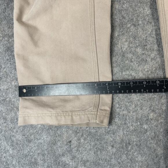 Duluth Trading Co Cargo Pants Mens 36X30 Beige Khaki Straight Leg Workwear Flaws - Picture 8 of 13
